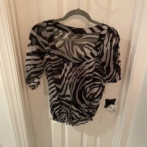 Zebra print blouse
